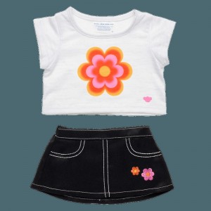 Build A Bear Jade Purple Brown Skirt Set Outfits | MZJWD4083