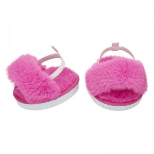 Build A Bear Pink Fuzzy Slippers Pyjama's & Underwear | YQZHM0265