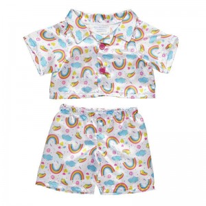 Build A Bear Rainbow PJ Set Pyjama's & Underwear | SVUEJ5482